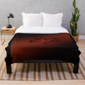 Cozy gothic dragon plush blanket with Celtic-inspired dragon design