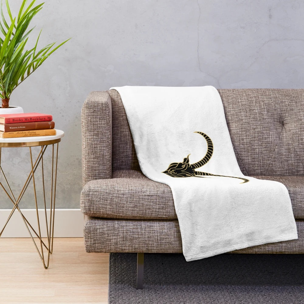 Legendary animals plush blanket featuring magical creatures
