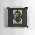 Soft and cozy pillow featuring whimsical moon phase designs, perfect for cat owners interested in tarot, astrology, and witchcraft.