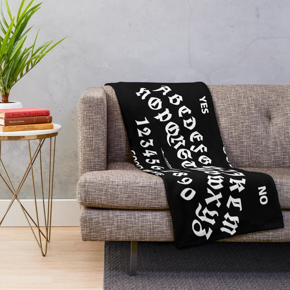 Ouija board plush blanket