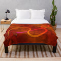 A cozy, plush blanket with a fantasy-inspired design featuring legendary animals.