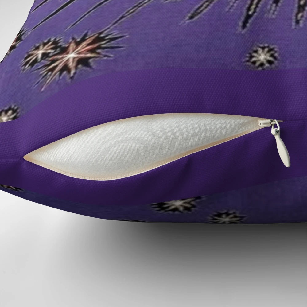 Mystical purple eye pillow with glitter and sparkle effects