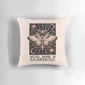 Stardust-patterned decorative pillow with mystical and magical design