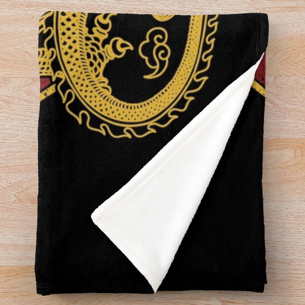 Dragon snake mythical creature plush blanket