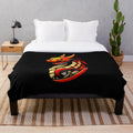Cozy dragon-themed plush blanket with anime-style illustration of legendary creature