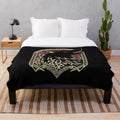 Fenrir Plush Blanket - Norse Mythology Inspired Wolf Decor
