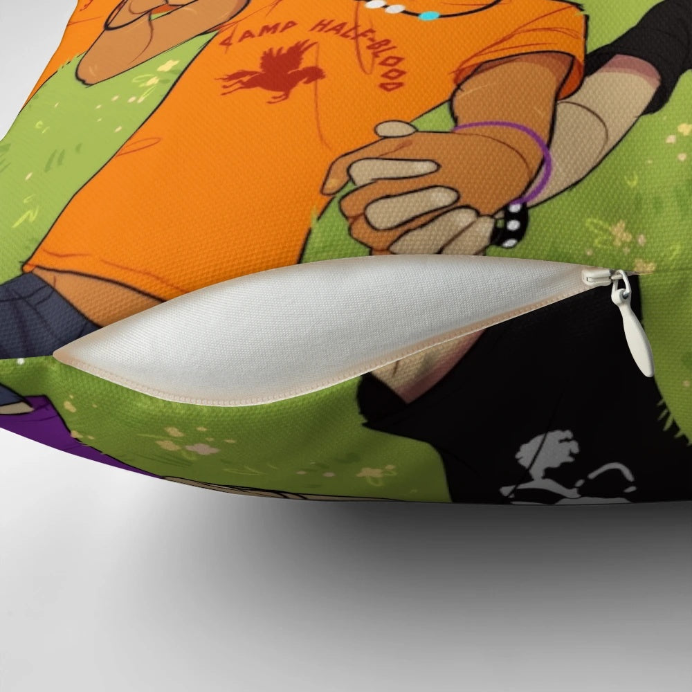 Pillow featuring the heroes from the Percy Jackson and Heroes of Olympus book series