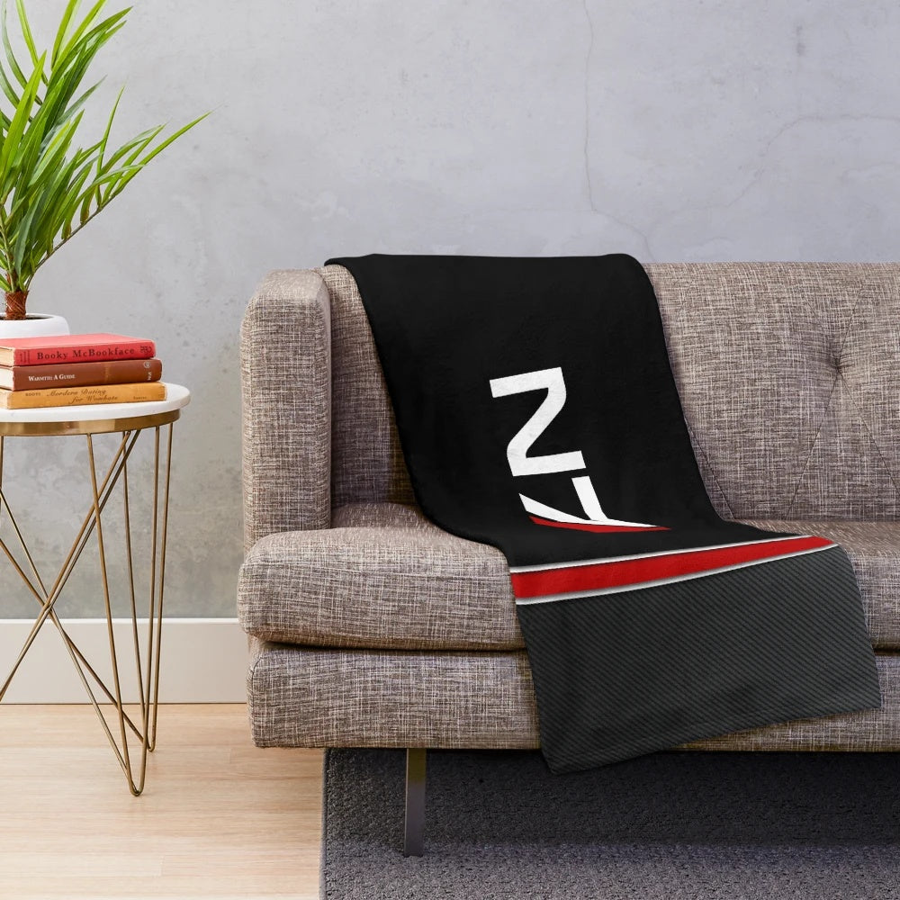 N7 Mass Effect Inspired Plush Blanket