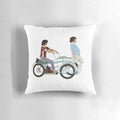 Nacho Libre movie scene inspired pillow with jack black character design