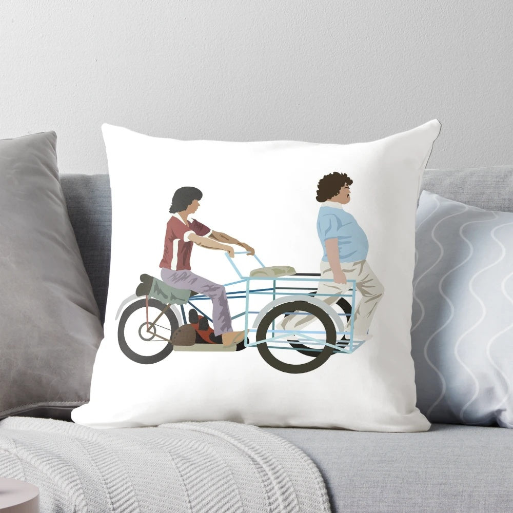 Nacho Libre movie scene inspired pillow with jack black character design