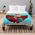 Nacho Libre themed plush blanket featuring Jack Black's character