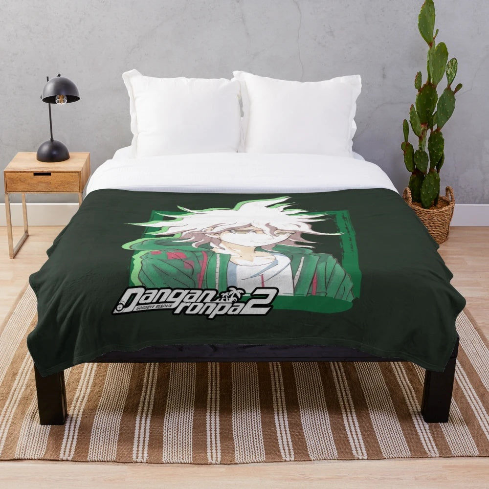 Nagito Komaeda Danganronpa 2 themed plush blanket