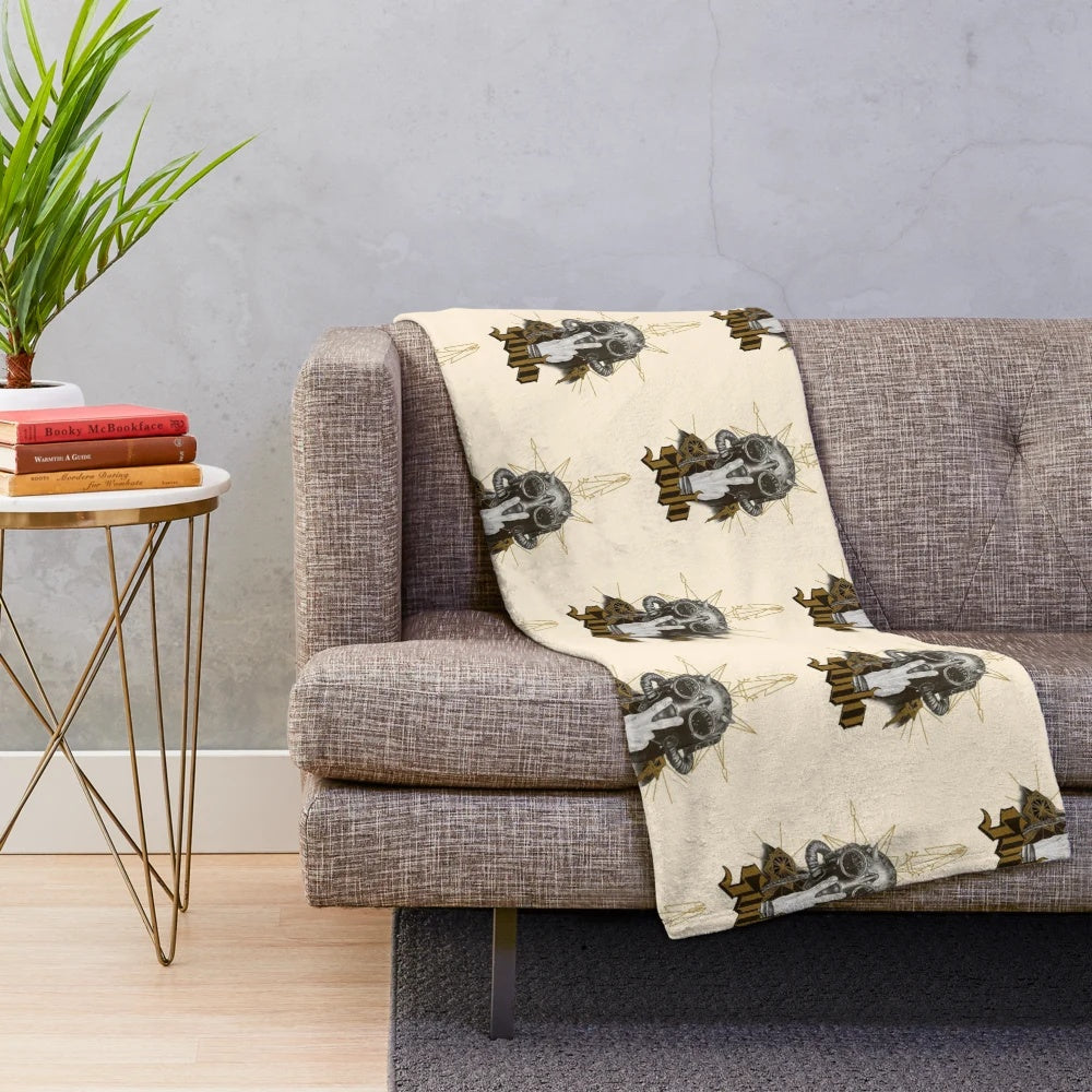 Nameless Ghoul plush blanket featuring artwork inspired by the band Ghost