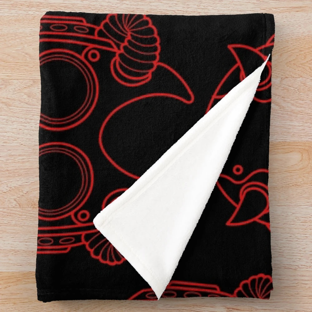 Nameless plush blanket for ghost band and heavy metal music fans