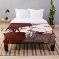 Nana anime-inspired plush blanket featuring vintage-style design