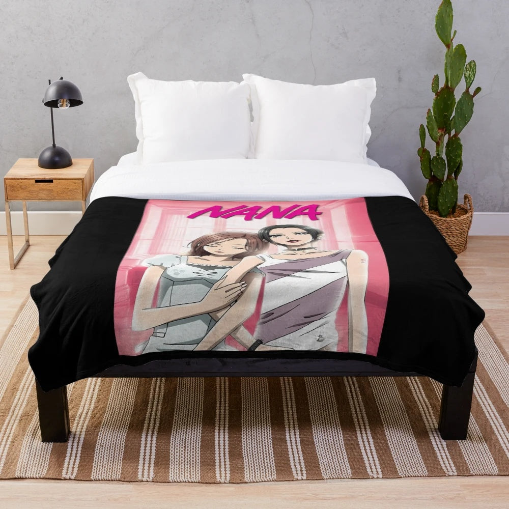 Nana anime-themed plush blanket