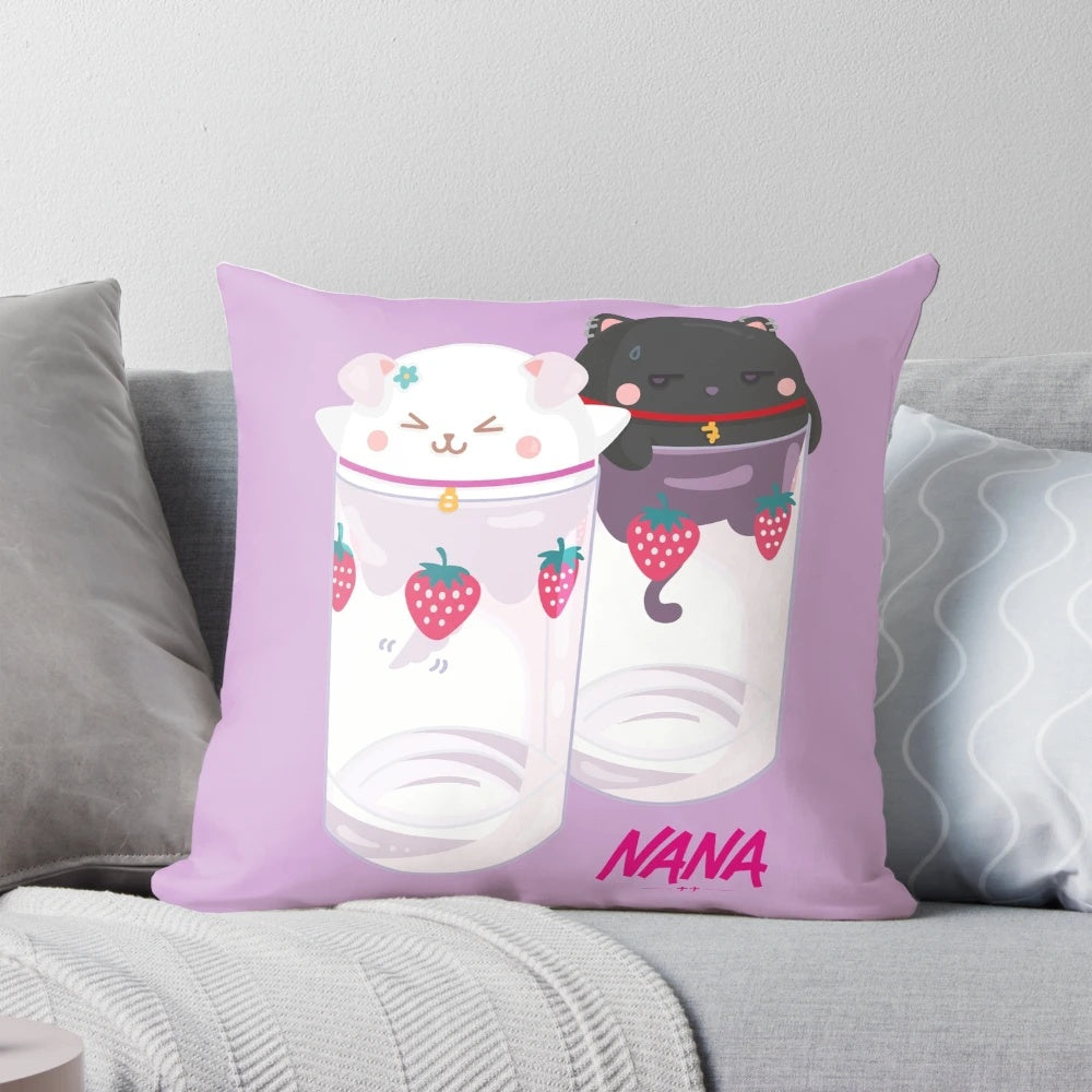 Nana & Hachi Strawberry Glasses Anime Pillow