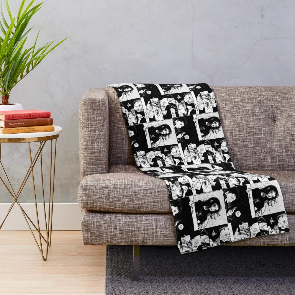 Nana inspired plush blanket featuring characters from the beloved manga series by Ai Yazawa