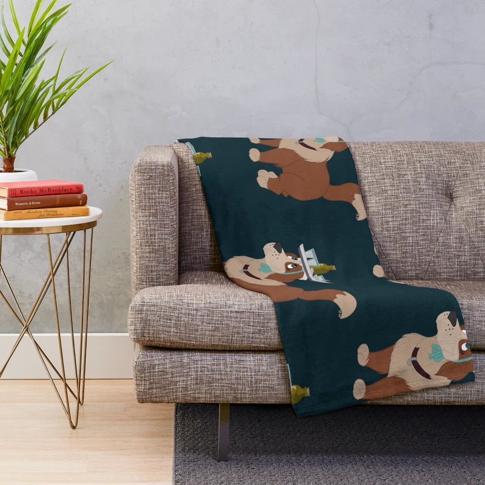 Nana Themed Teal Plush Blanket for Fans