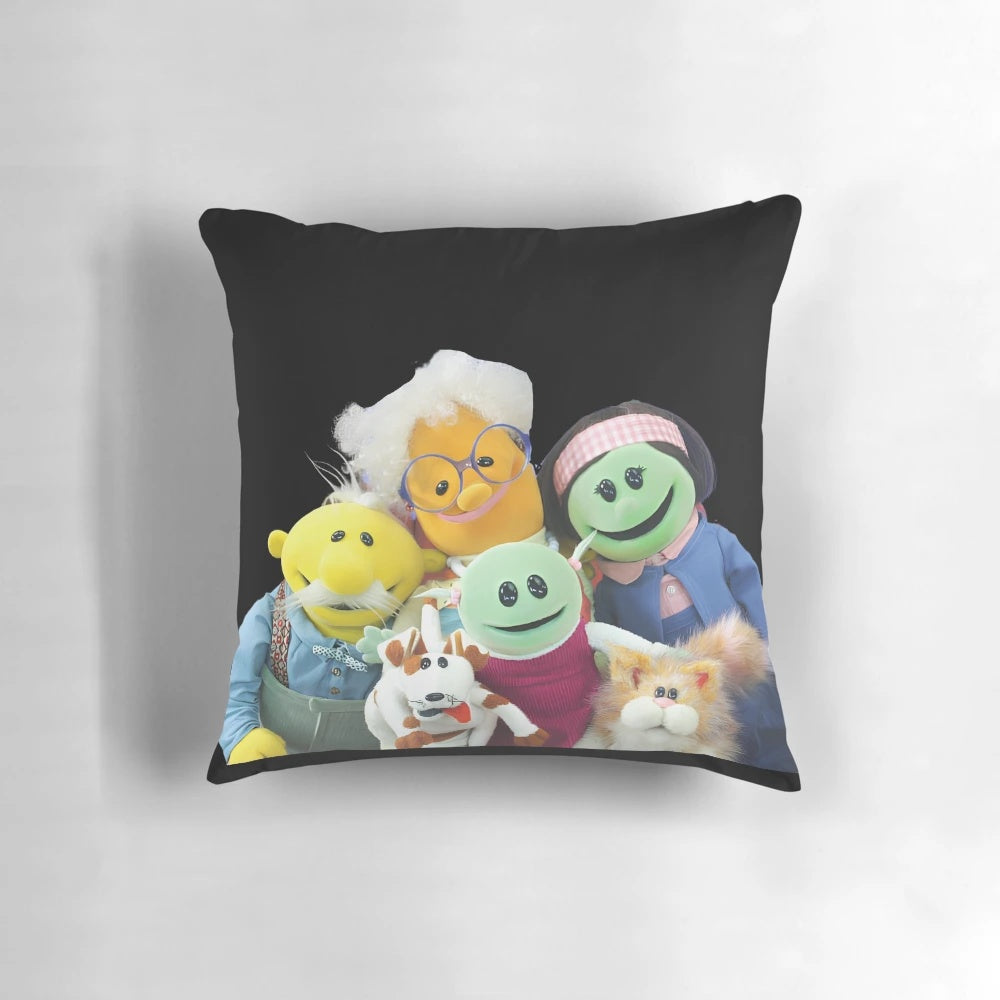 Nanalan characters plush pillow featuring Mona the princess meme from the popular Canadian animated series.