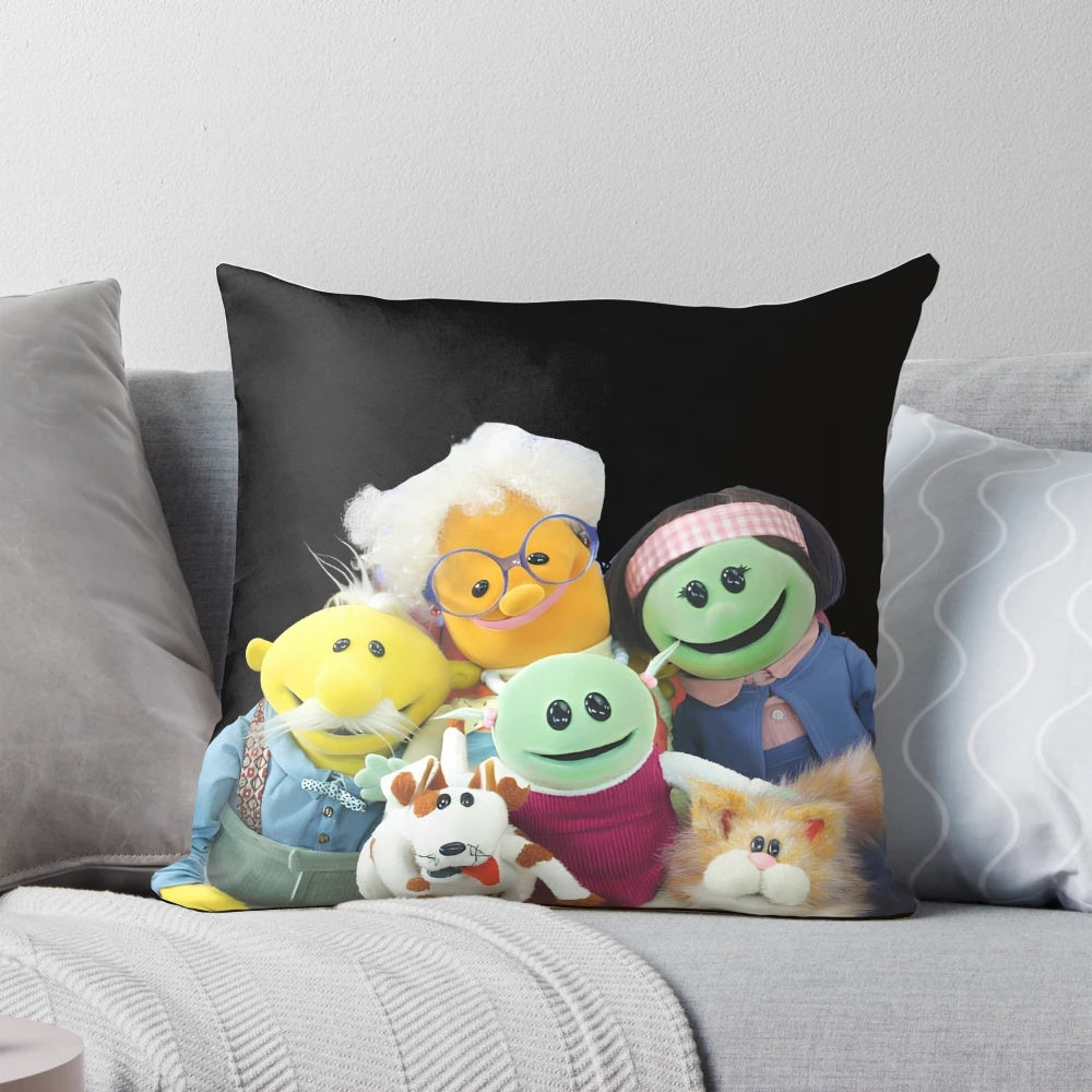 Nanalan characters plush pillow featuring Mona the princess meme from the popular Canadian animated series.