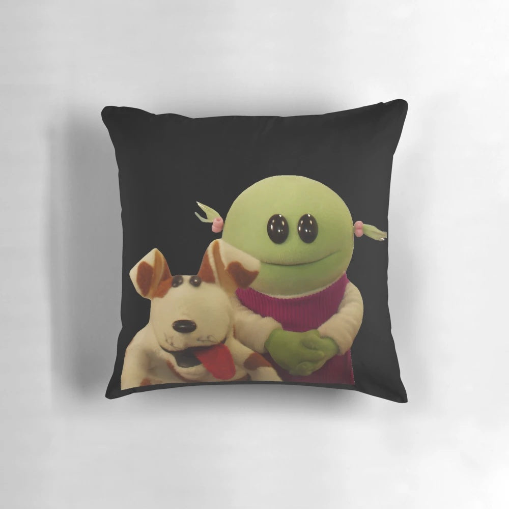 Nanalan Mona and Russer plush pillow with adorable characters from the popular TV show Nanalan