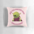 Nanalan Mona, the cute and quirky character from the Nanalan series, featured on a plush pillow product.