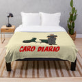 Nanni Moretti inspired plush blanket featuring scenes from the film Dear Diary