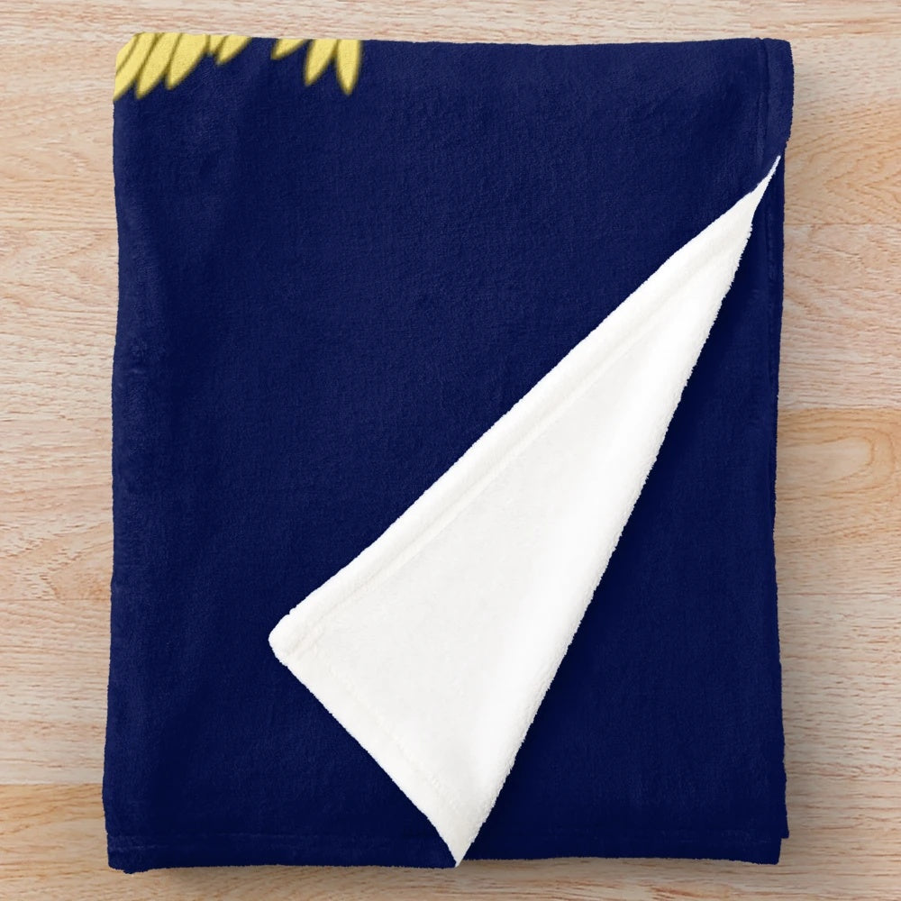 Plush blanket featuring the emblem of Napoleon Bonaparte, the Emperor of the French