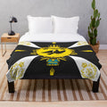 Napoleonic Prussian flag "Colberg 1807" plush blanket