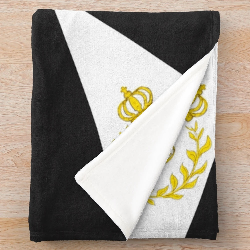 Napoleonic Prussian flag "Colberg 1807" plush blanket
