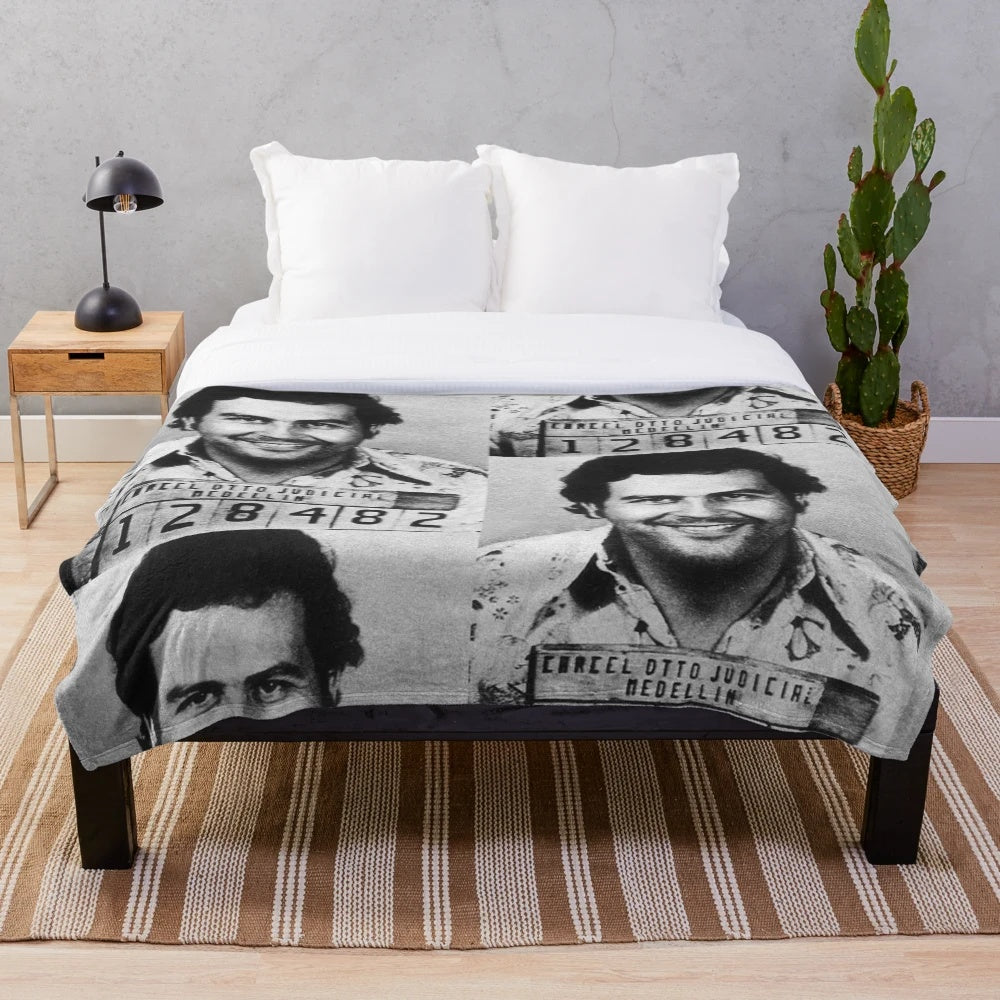 Pablo Escobar Plush Blanket - Narcos Netflix Series Inspired