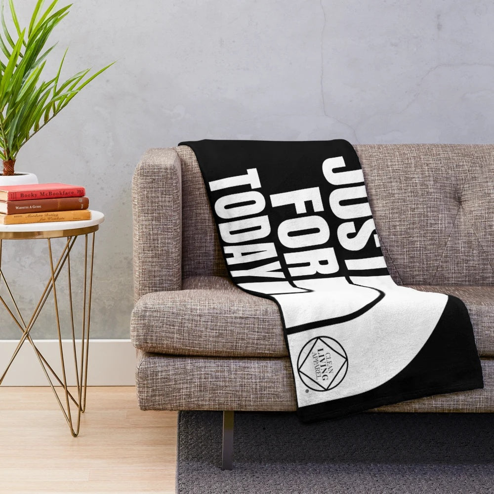 Narcotics Anonymous inspired plush blanket for addiction recovery and sobriety