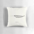 Soft and plush narwhal pillow, a unique marine life decoration for your home