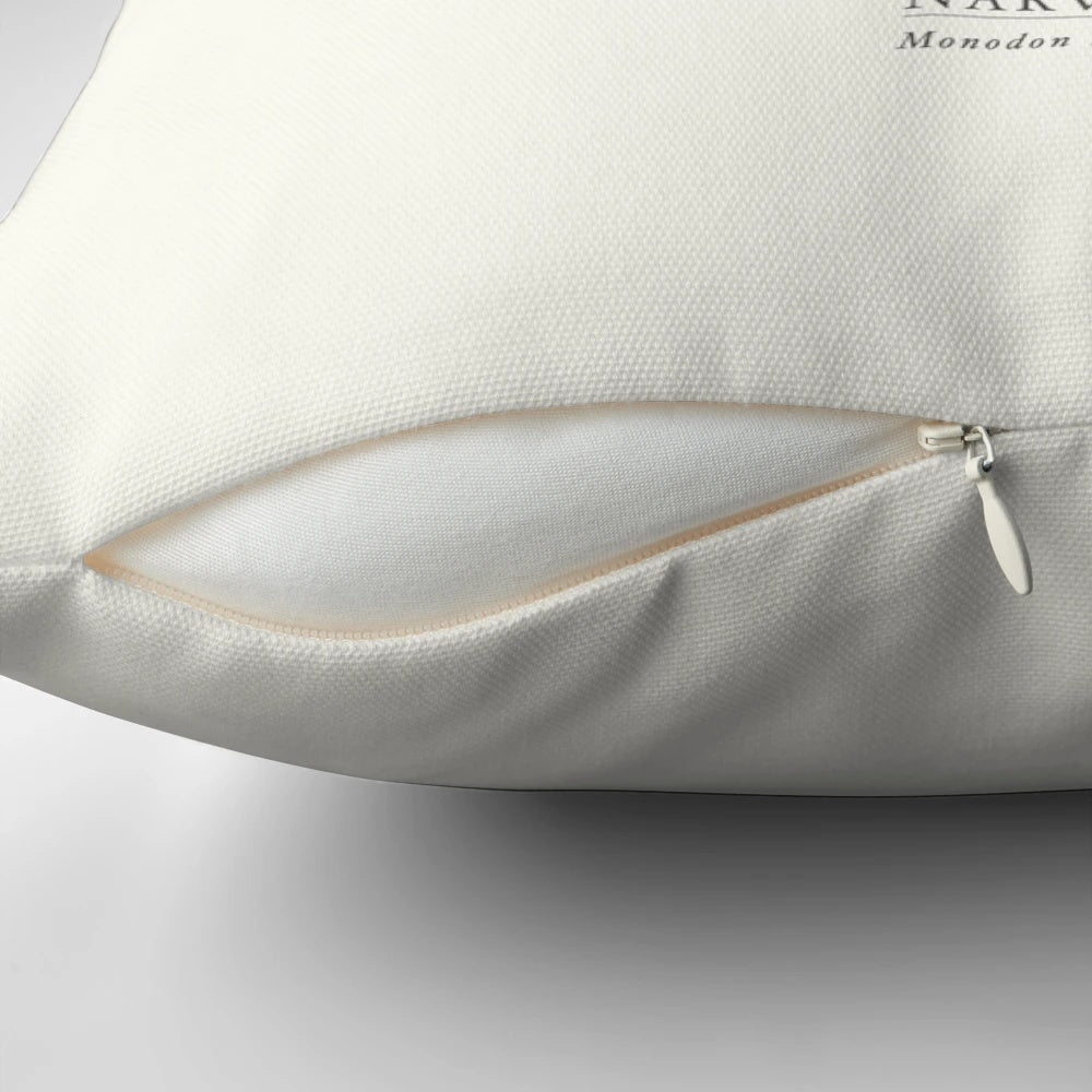 Soft and plush narwhal pillow, a unique marine life decoration for your home