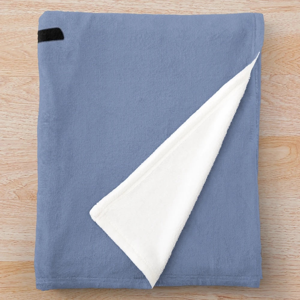 Soft and cozy narwhal-themed plush blanket for keeping our oceans plastic-free