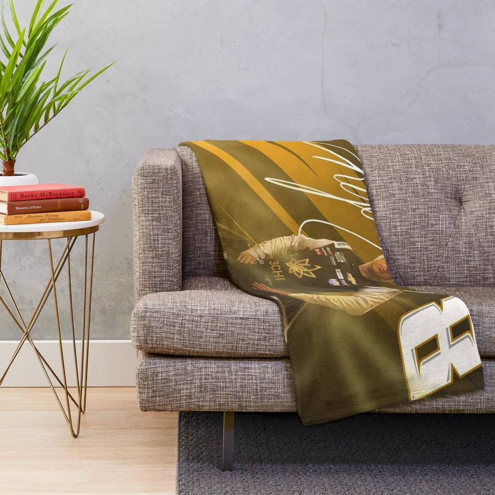Kyle Busch NASCAR-themed plush blanket