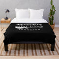Plush blanket featuring a Nashville guitar and country music design
