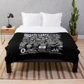 Nashville Plush Blanket featuring Music City Skyline