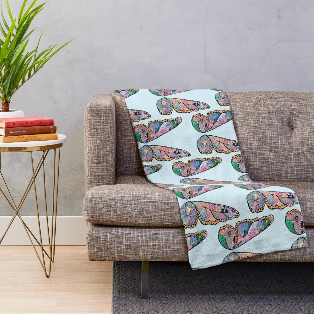 Nashville Monarch Butterfly Plush Blanket Inspired by Taylor Swift Mural