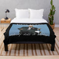 Nate Dogg-inspired plush blanket featuring g-funk and 90s rap designs