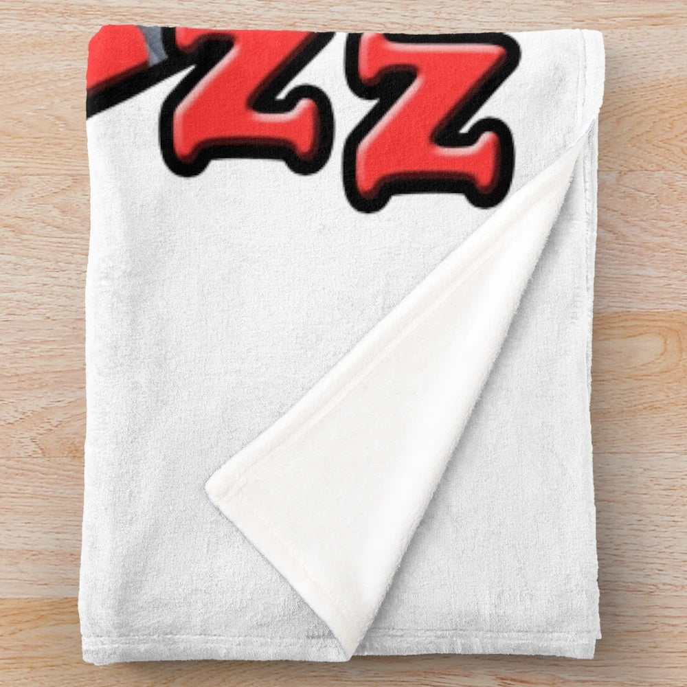 Borat-inspired plush blanket with a naughty design