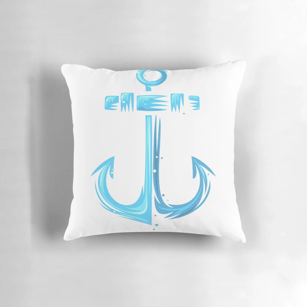 Nautical anchor t-shirt and anchor pillow for sailing and boating enthusiasts