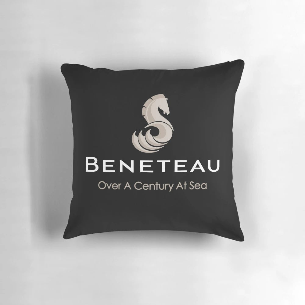 Beneteau sailboat-inspired pocket side cushion for nautical decor