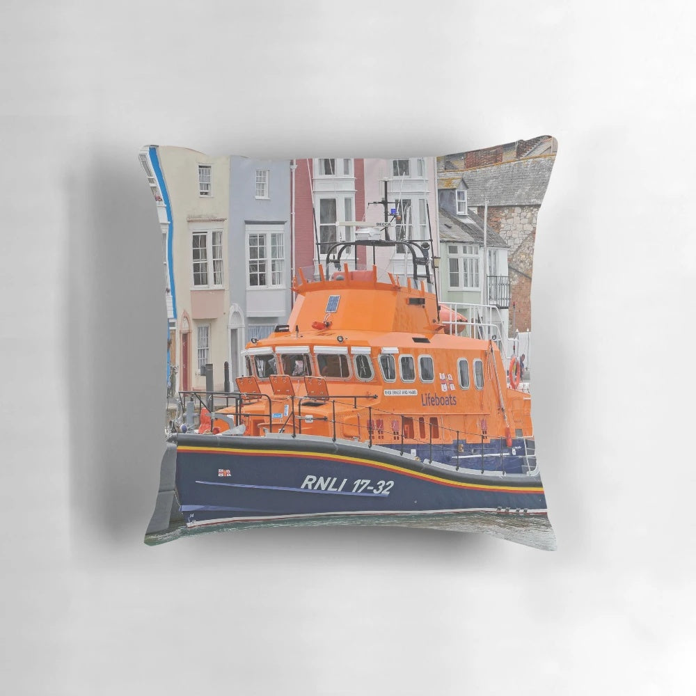 Nautical-themed boat pillow for home and office decor