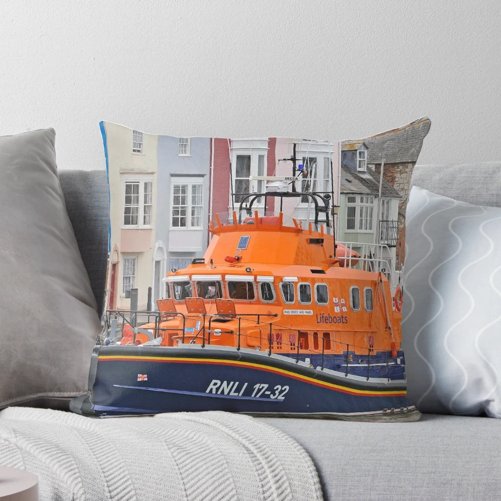 Nautical-themed boat pillow for home and office decor