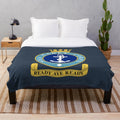 Sea Cadets (United Kingdom) Plush Blanket with Navy Emblem and Anchor