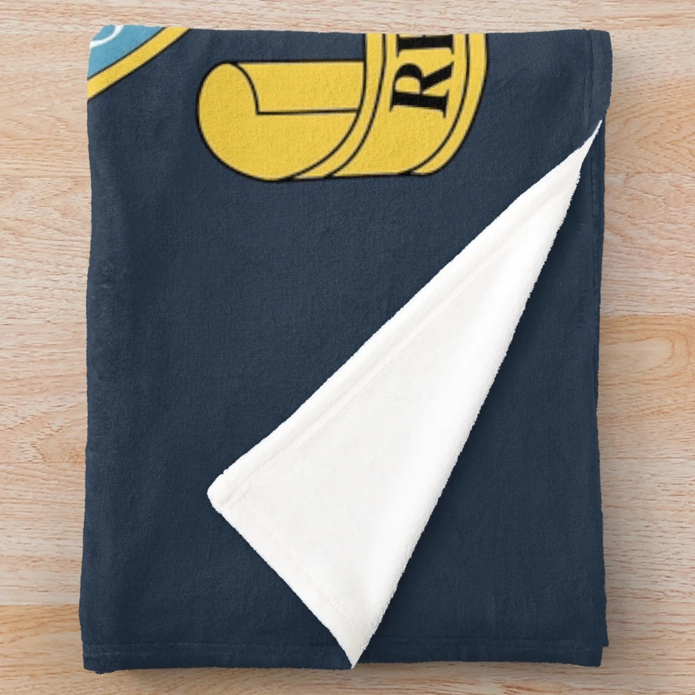 Sea Cadets (United Kingdom) Plush Blanket with Navy Emblem and Anchor