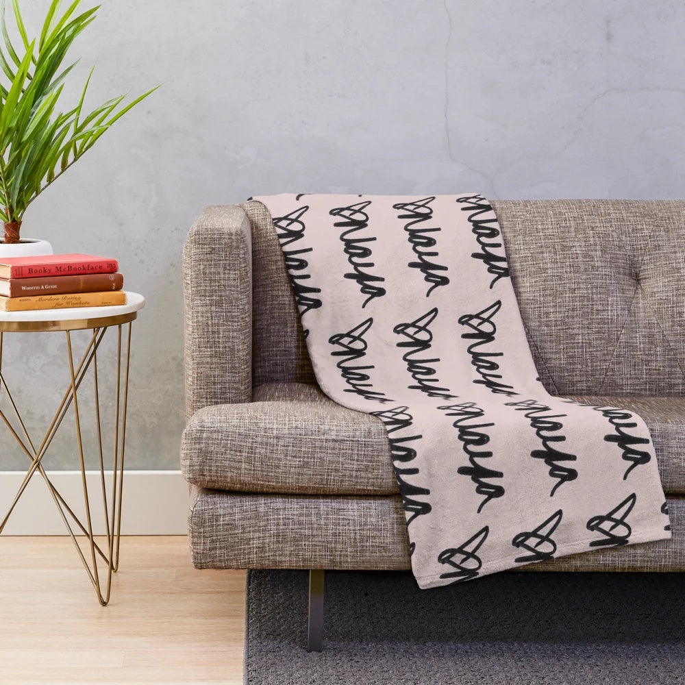 Naya Rivera inspired plush blanket featuring Glee character Santana Lopez