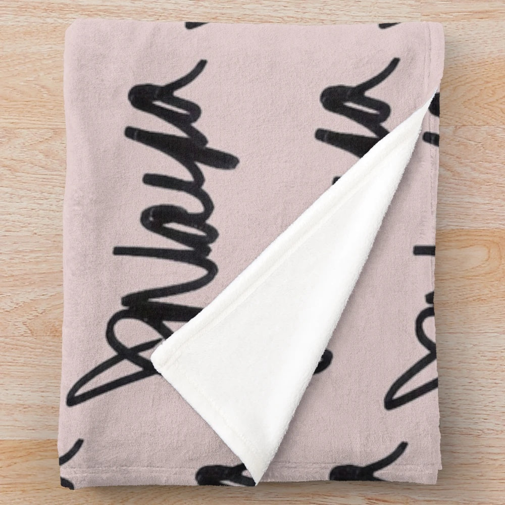 Naya Rivera inspired plush blanket featuring Glee character Santana Lopez